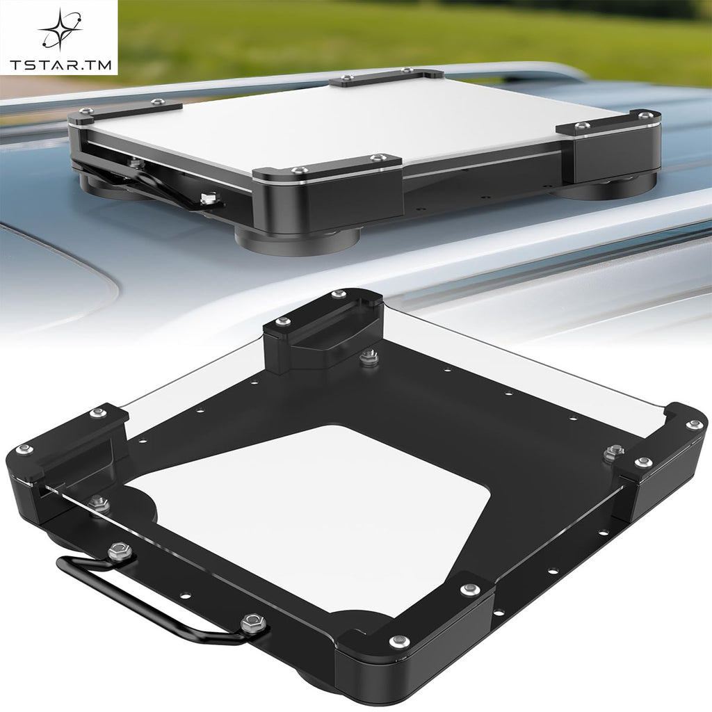 Starlink Mini Magnetic Roof Car Mount, Aluminum Frame with 3.5mm Acrylic Shield, Strong Magnetic Hold, Quick Install, Weatherproof, Hail & UV Resistant, Protective for RV,Camper Van, SUV, Boat