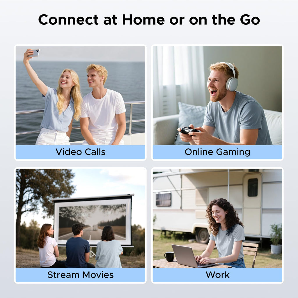 Starlink Cable Compatible with Starlink Standard Generation 3/4/4X/ Mini, Cat 6 5Gbps 250MHz High Speed, IP67 Waterproof, 26AWG, UL CMX/CMR/EU CPR Standards, Durable, Grey