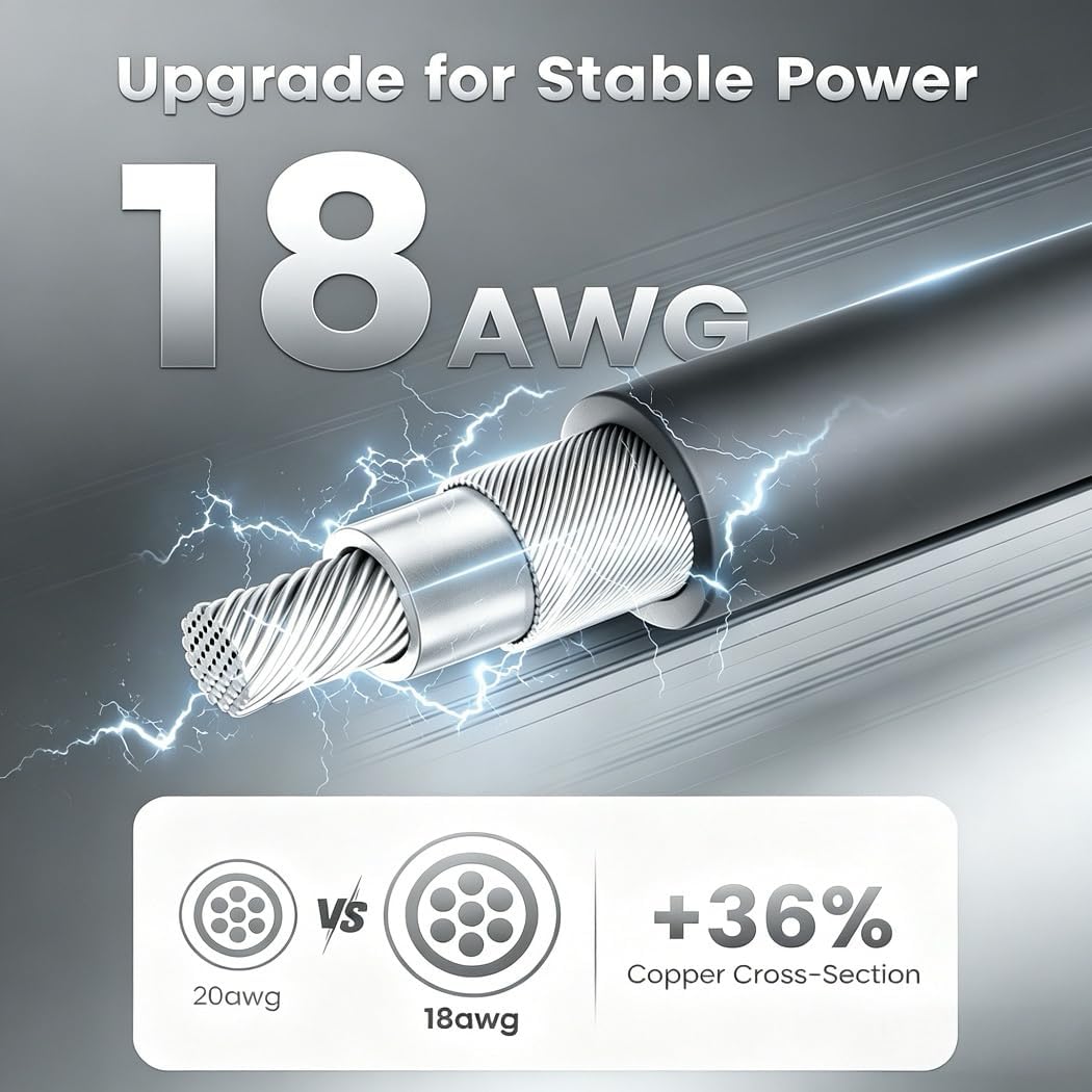 Starlink Mini Car Power Adapter — 105W Boost, 12V~24V Cigarette Lighter, 2m/3m/5m Cable
