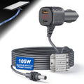 Starlink Mini Car Power Adapter — 105W Boost, 12V~24V Cigarette Lighter, 2m/3m/5m Cable